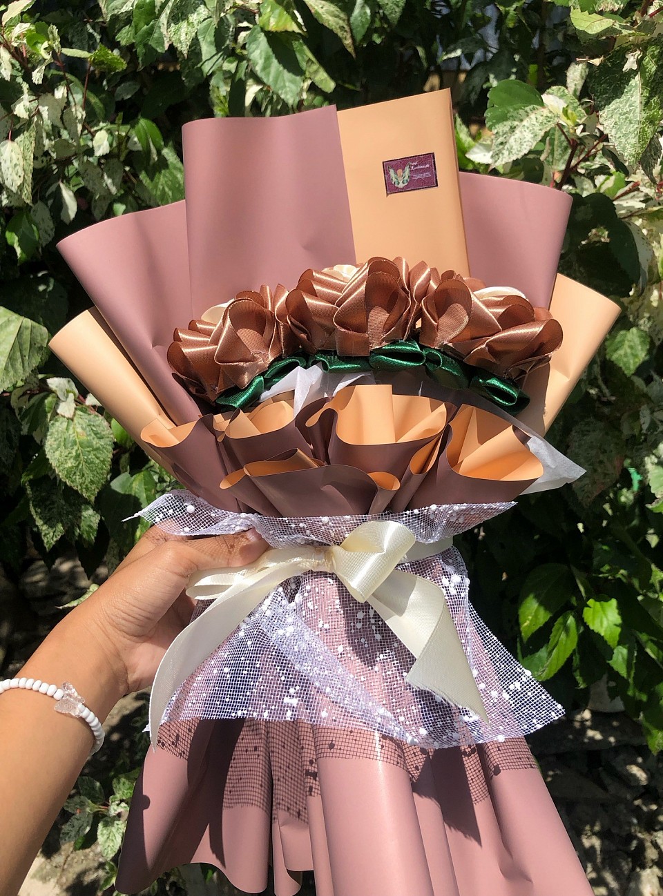 Php 240- 3 pcs rose bouquets (available colors: purple, brown, pink, blue, red, green)