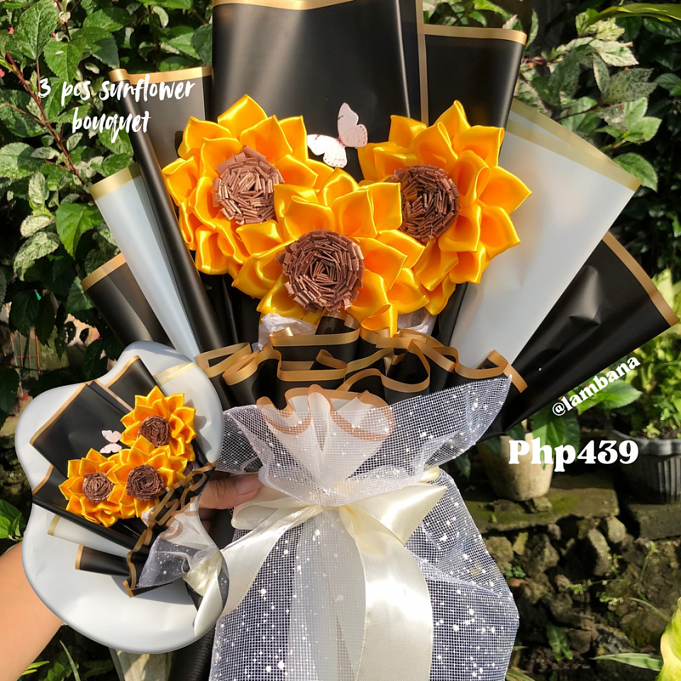 Php 430 - 3 pcs sunflower bouquet