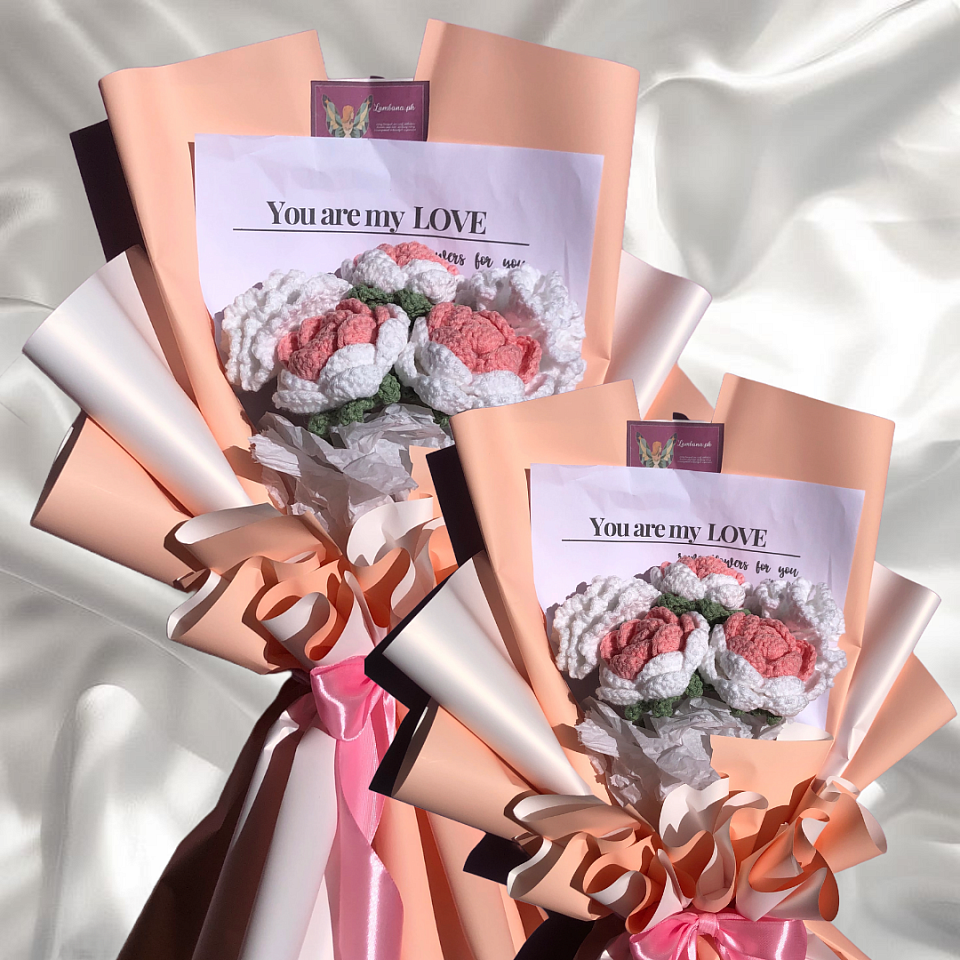 Php 550 - Rose and carnations bouquet